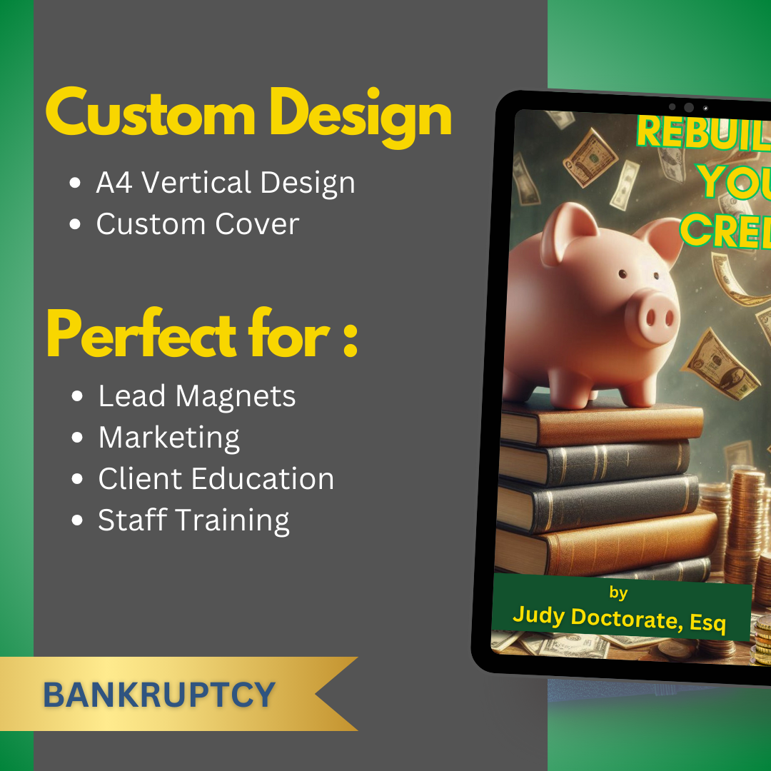 Done-For-You Rebuilding Credit After BK E-book Collection