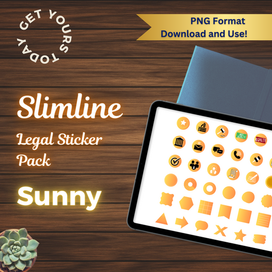 Slimline Legal Digital Stickers